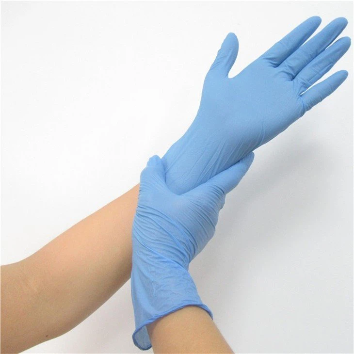 powder free blue nitrile disposable gloves32286851108