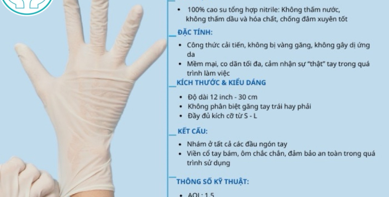 Mức Độ Ôm Sát Tay của Găng Tay Cao Su TỨ QUÝ 17-9-9