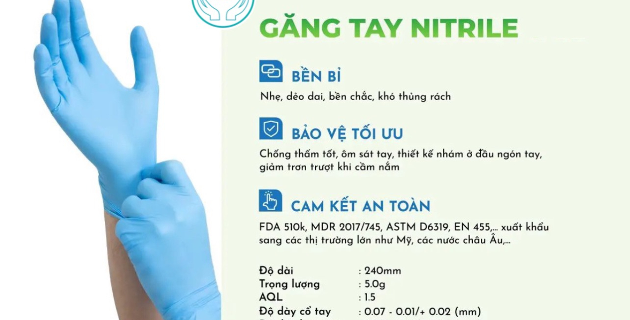 TẤT TẦN TẬT VỀ GĂNG TAY NITRILE KHÔNG BỘT