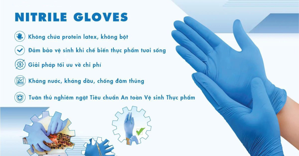 GĂNG TAY NITRILE CÓ AN TOÀN KHI DÙNG TRONG CHẾ BIẾN THỰC PHẨM?